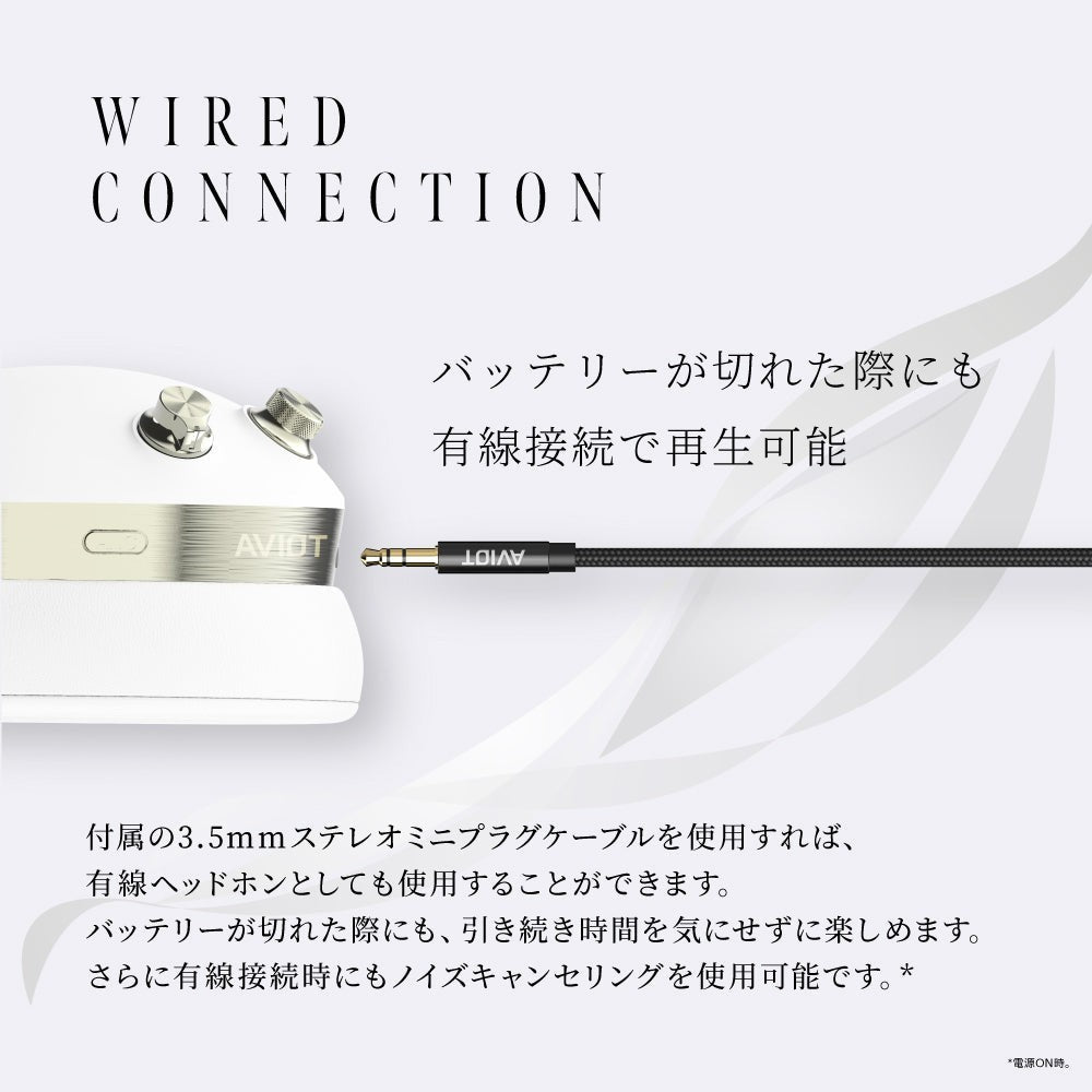 Aviot WA-J1 Wireless Headphones - White - Free Shipping