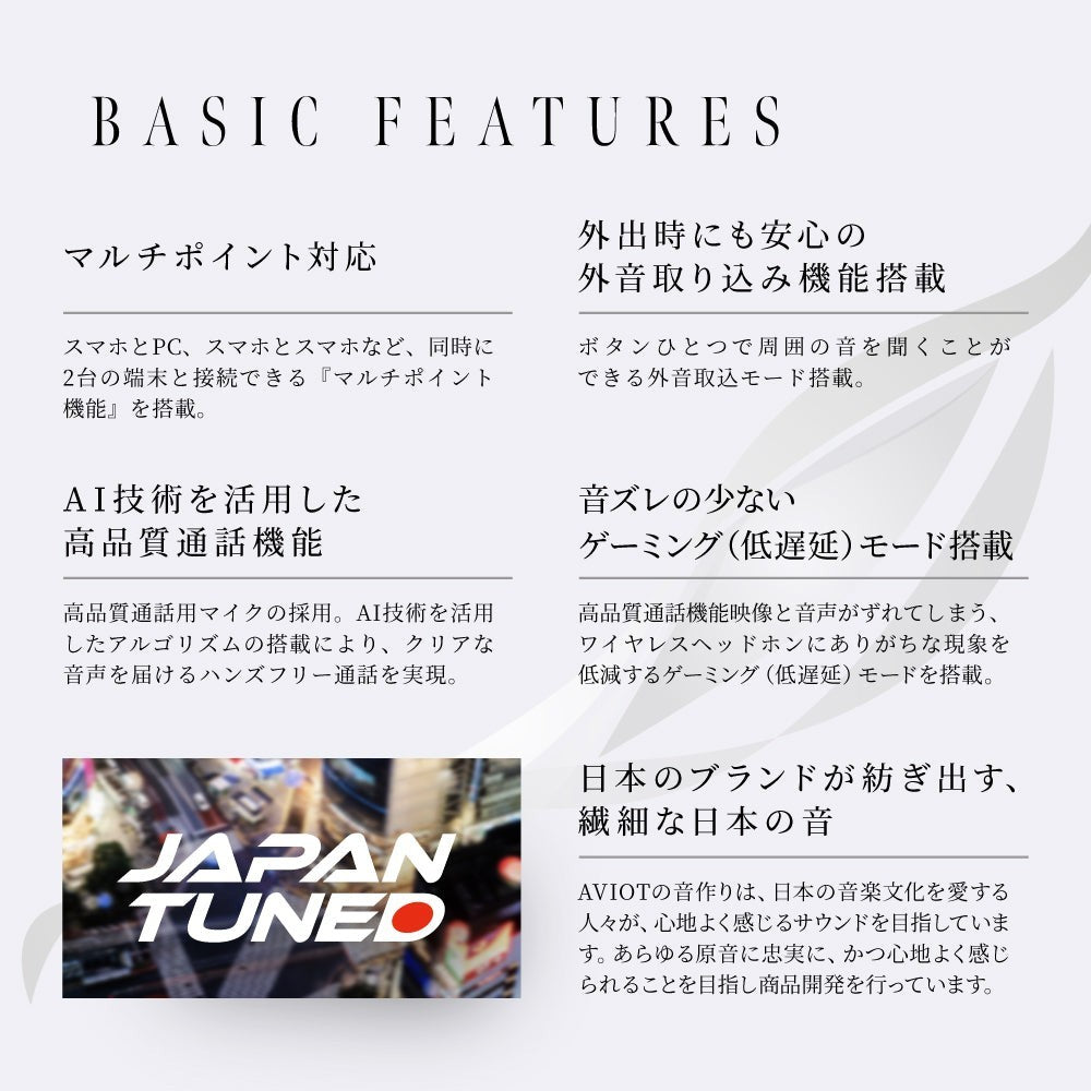 Aviot WA-J1 Wireless Headphones - White - Free Shipping