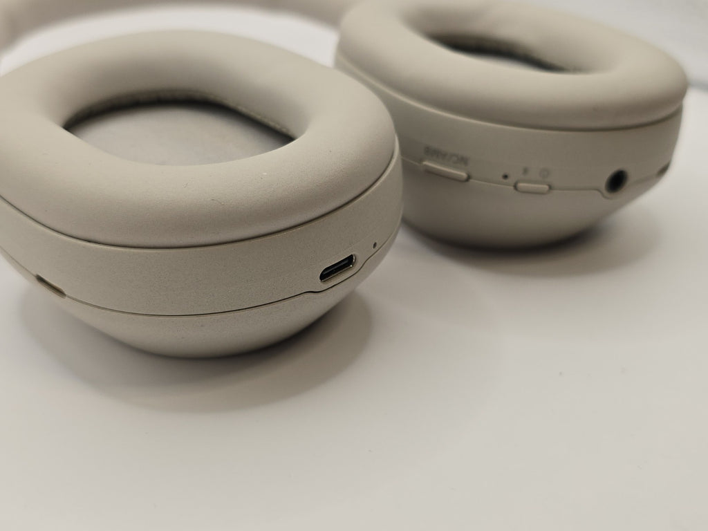 Sony WH-1000XM5 Wireless Over-the-Ear Headphones - Silver/Beige