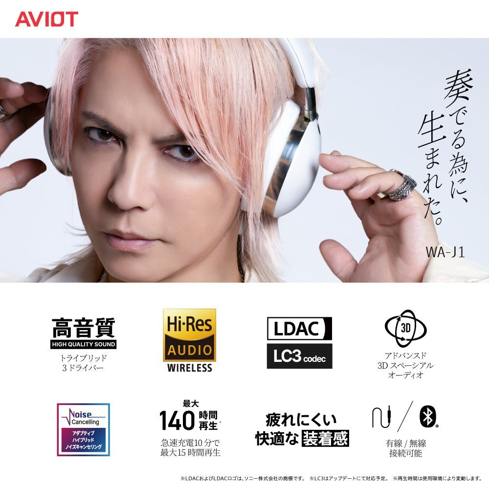 Aviot WA-J1 Wireless Headphones - White - Free Shipping