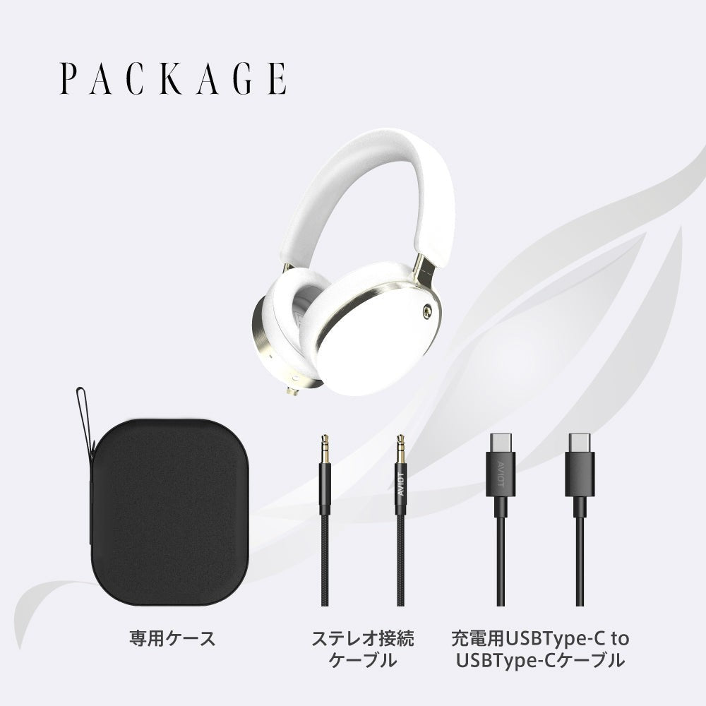 Aviot WA-J1 Wireless Headphones - White - Free Shipping